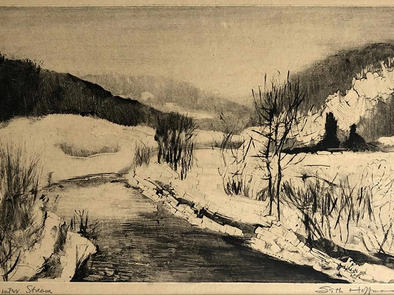 1895-							Seth Hoffman - Ruscello invernale